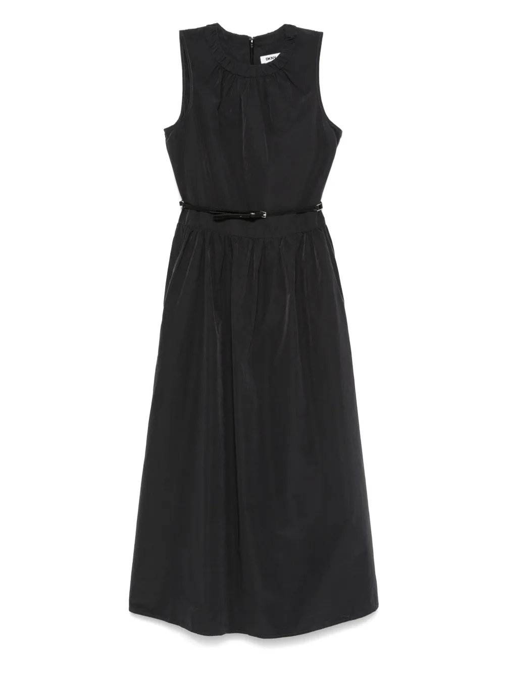 belted midi dress