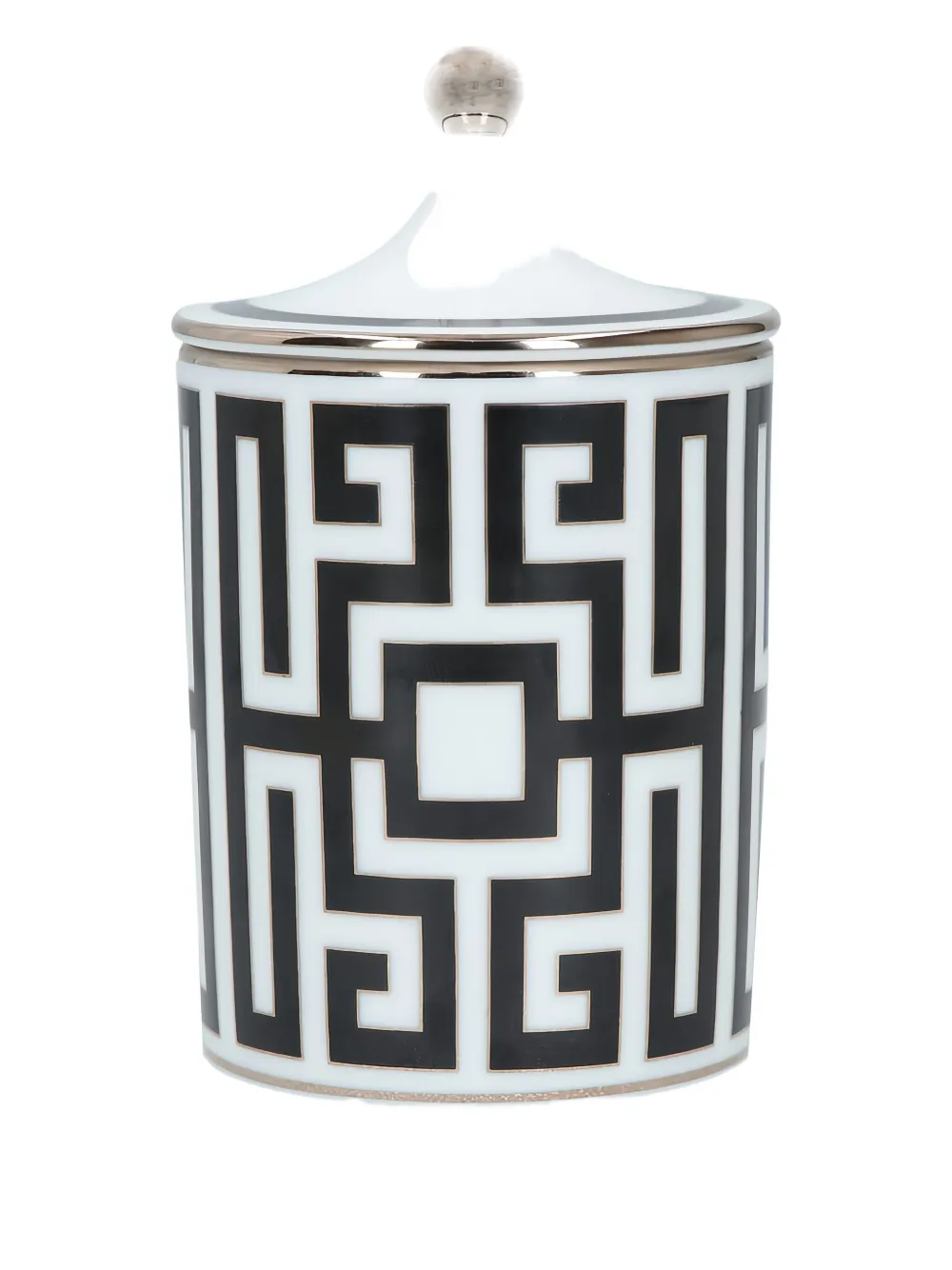 GINORI 1735 labirinto-motif porcelain candle (284g) | White | Image 1
