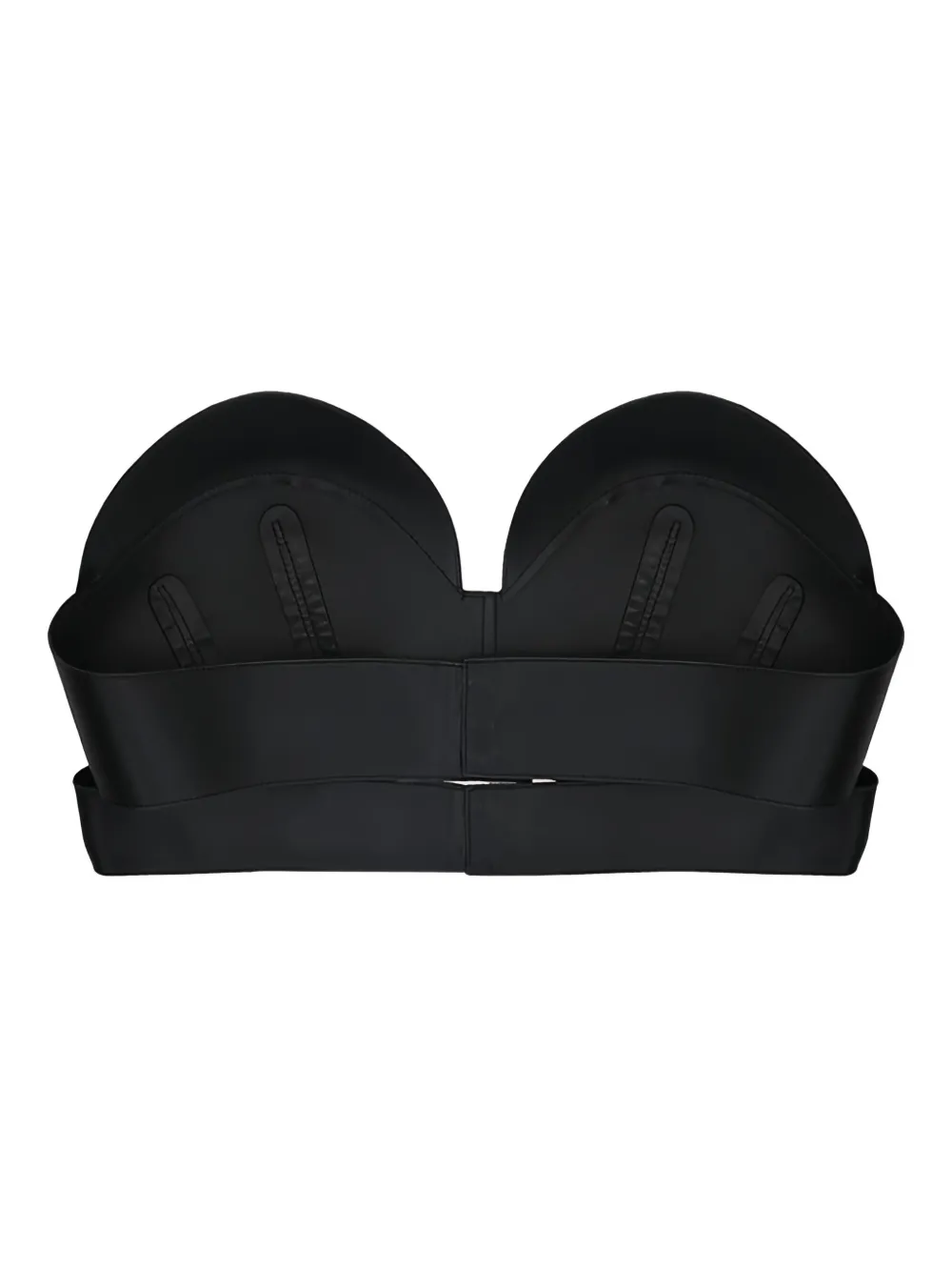 Givenchy leather crop top Zwart