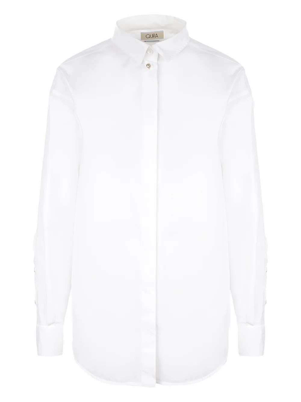 QUIRA classic-collar poplin shirt - ホワイト QUIRA classic-collar poplin shirt - ホワイト