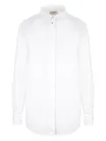 QUIRA classic-collar poplin shirt - White