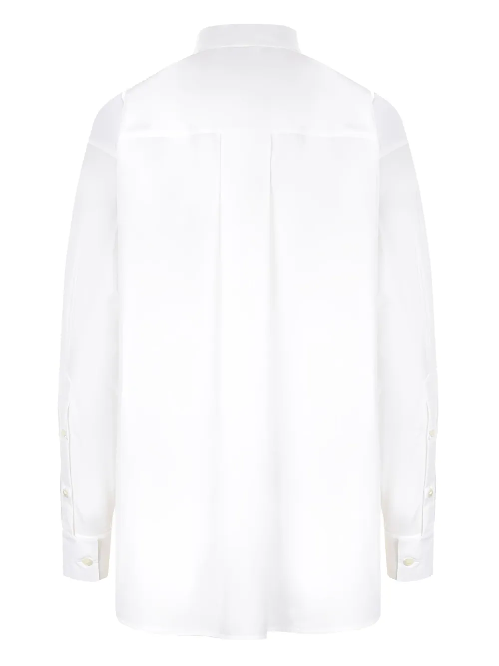 QUIRA classic-collar poplin shirt - Wit