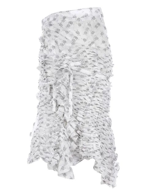 Comme des Garçons TAO floral ruffled skirt