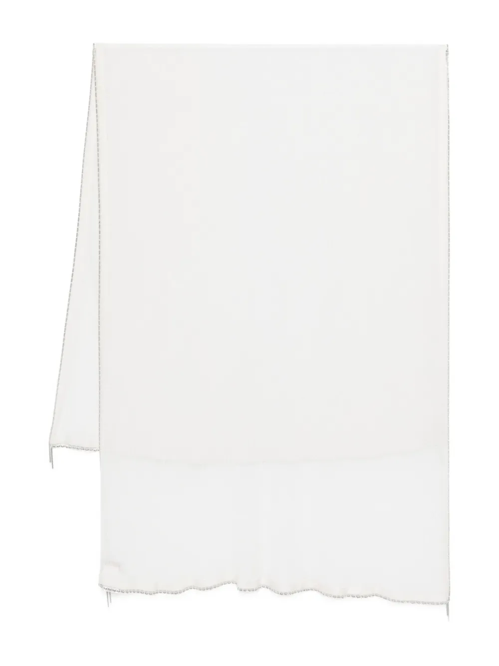 Faliero Sarti chain-trimmed scarf Beige