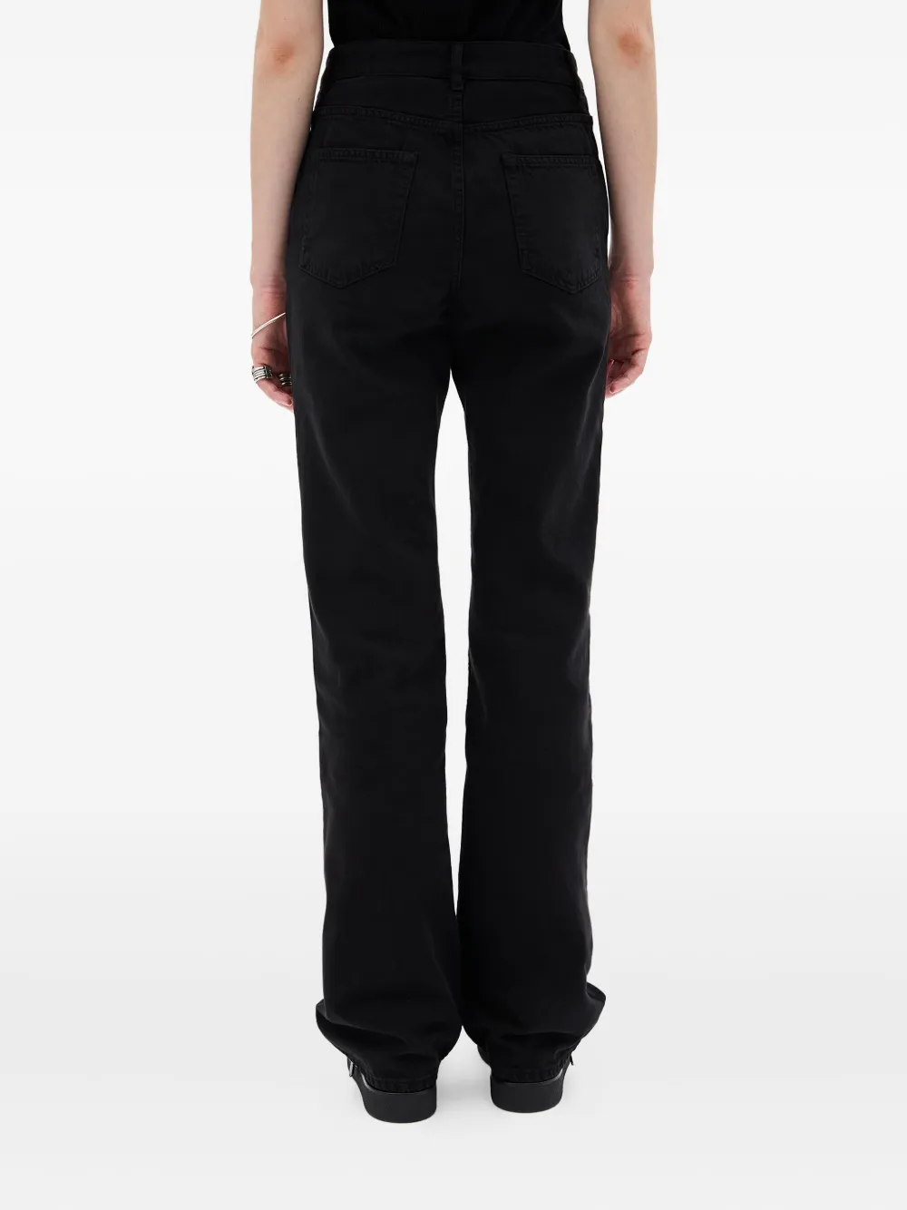 Ann Demeulemeester Ona 5 Pocket Flared Trousers In Black