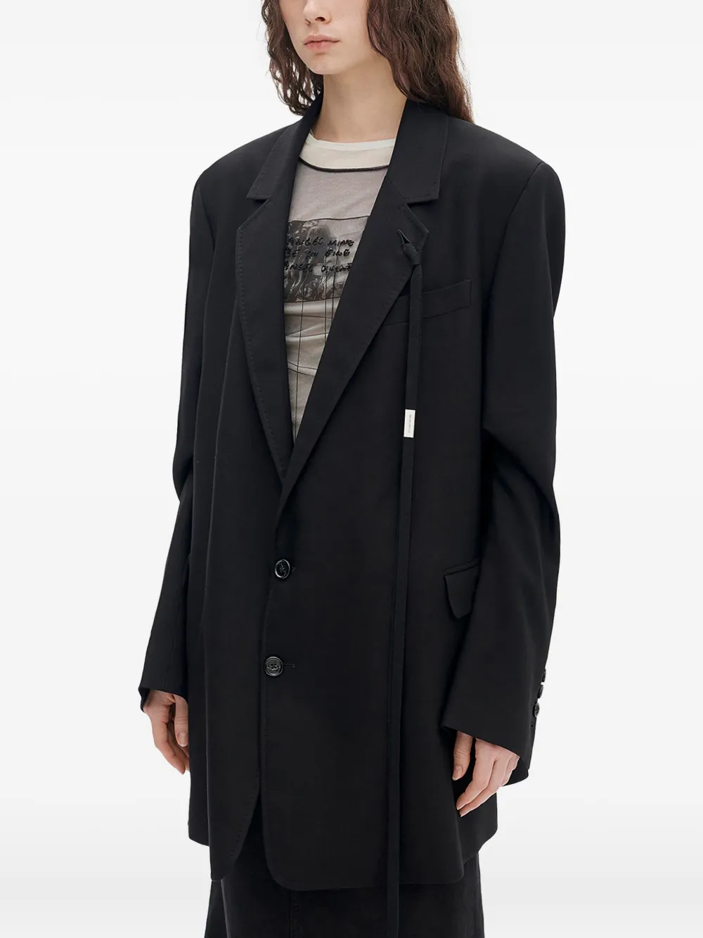 Ann Demeulemeester Agnes Single-breasted Blazer - Black 