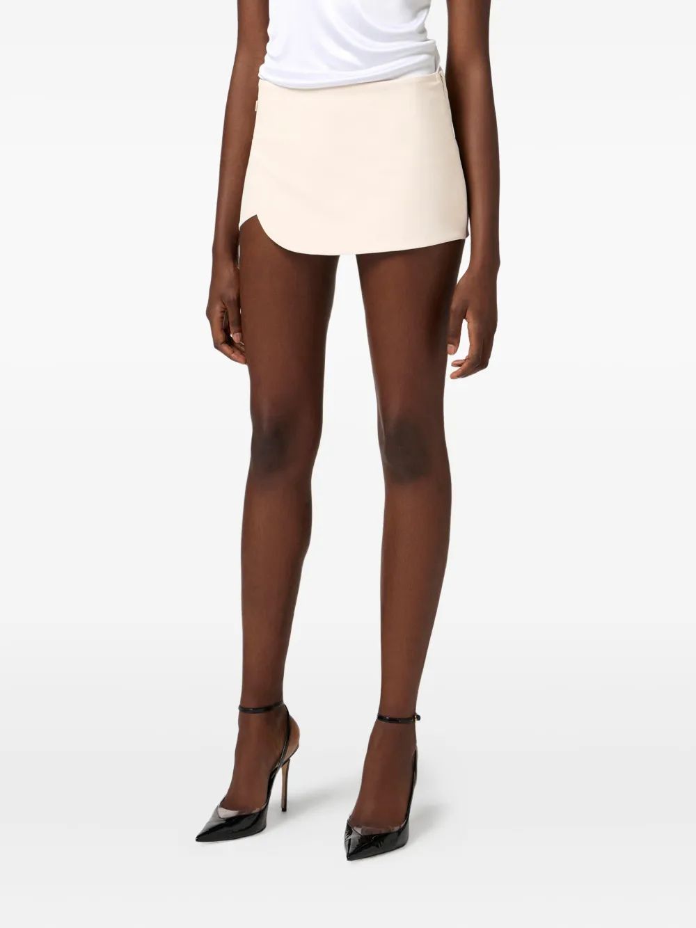 Elisabetta Franchi bermudas con acabado satinado | neutro | Image 1