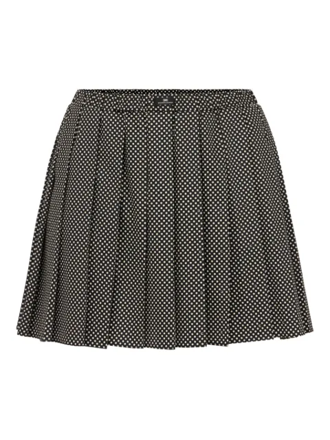 Elisabetta Franchi falda plisada con estampado de lunares