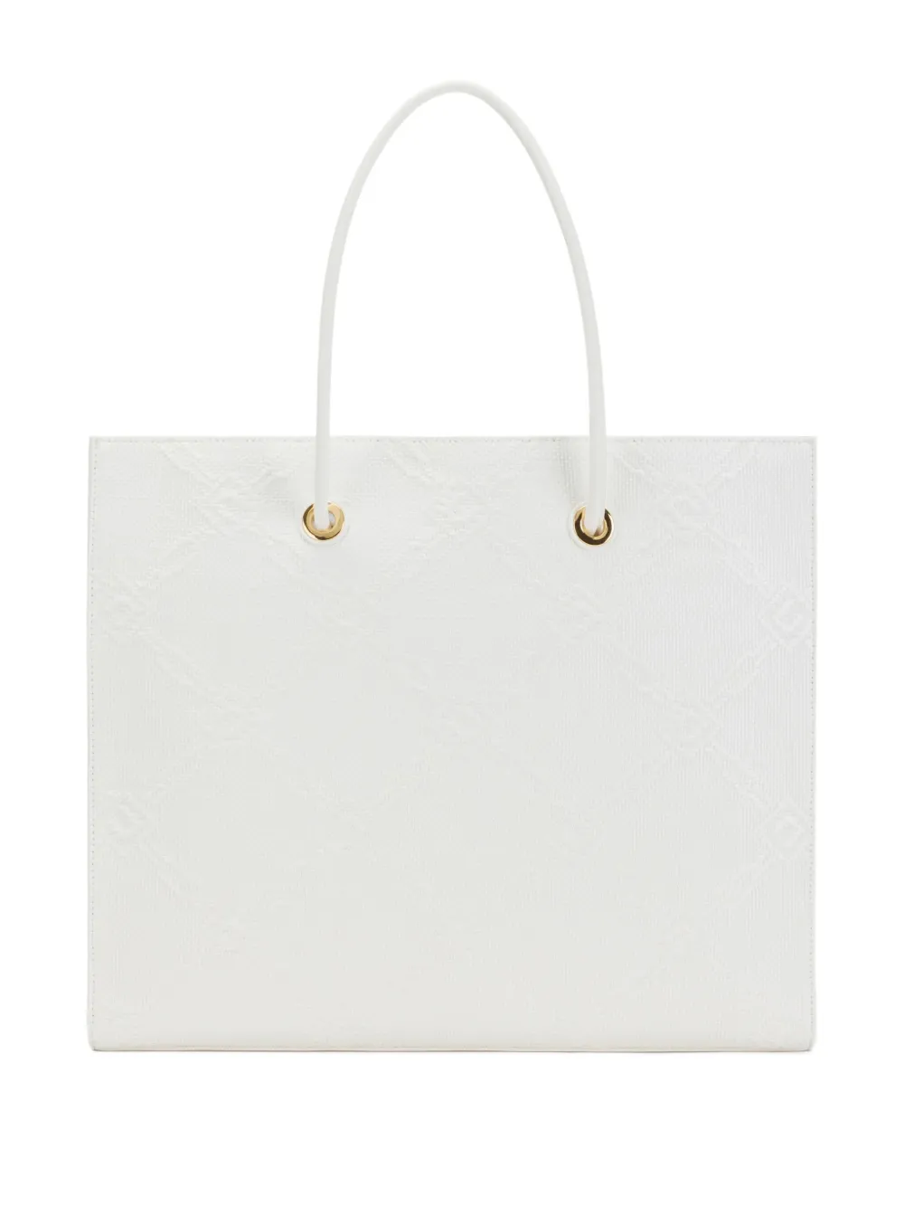Elisabetta Franchi Leren shopper Beige