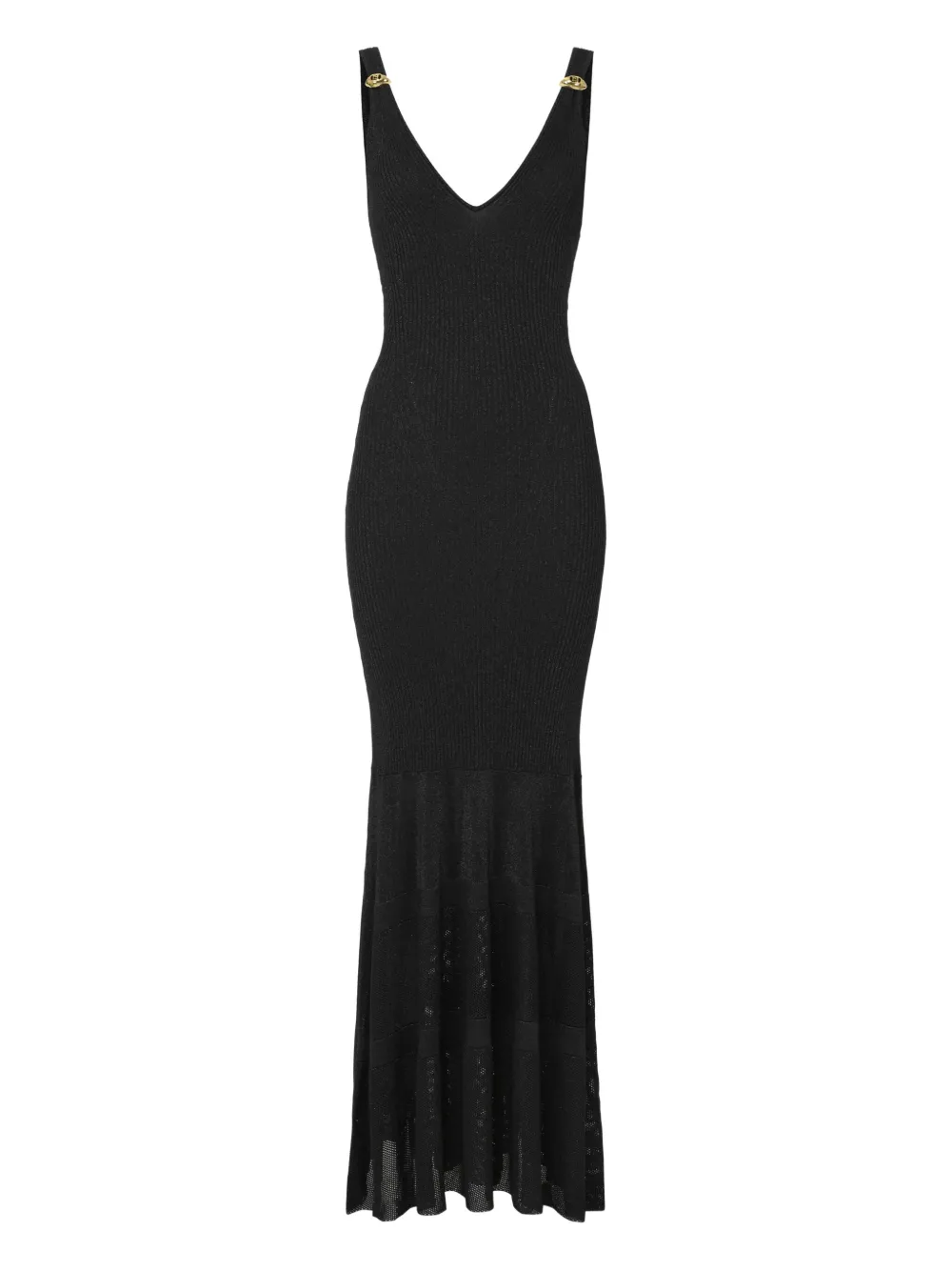Elisabetta Franchi Jurk met V-hals Zwart