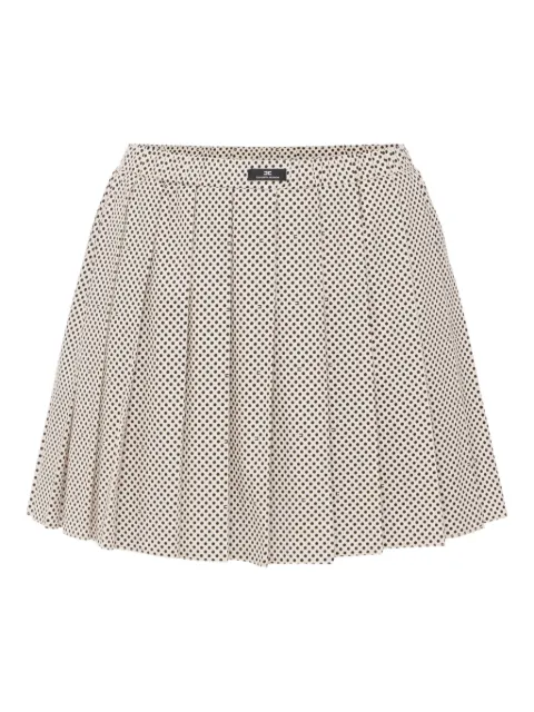 Elisabetta Franchi pleated polka-dot skirt