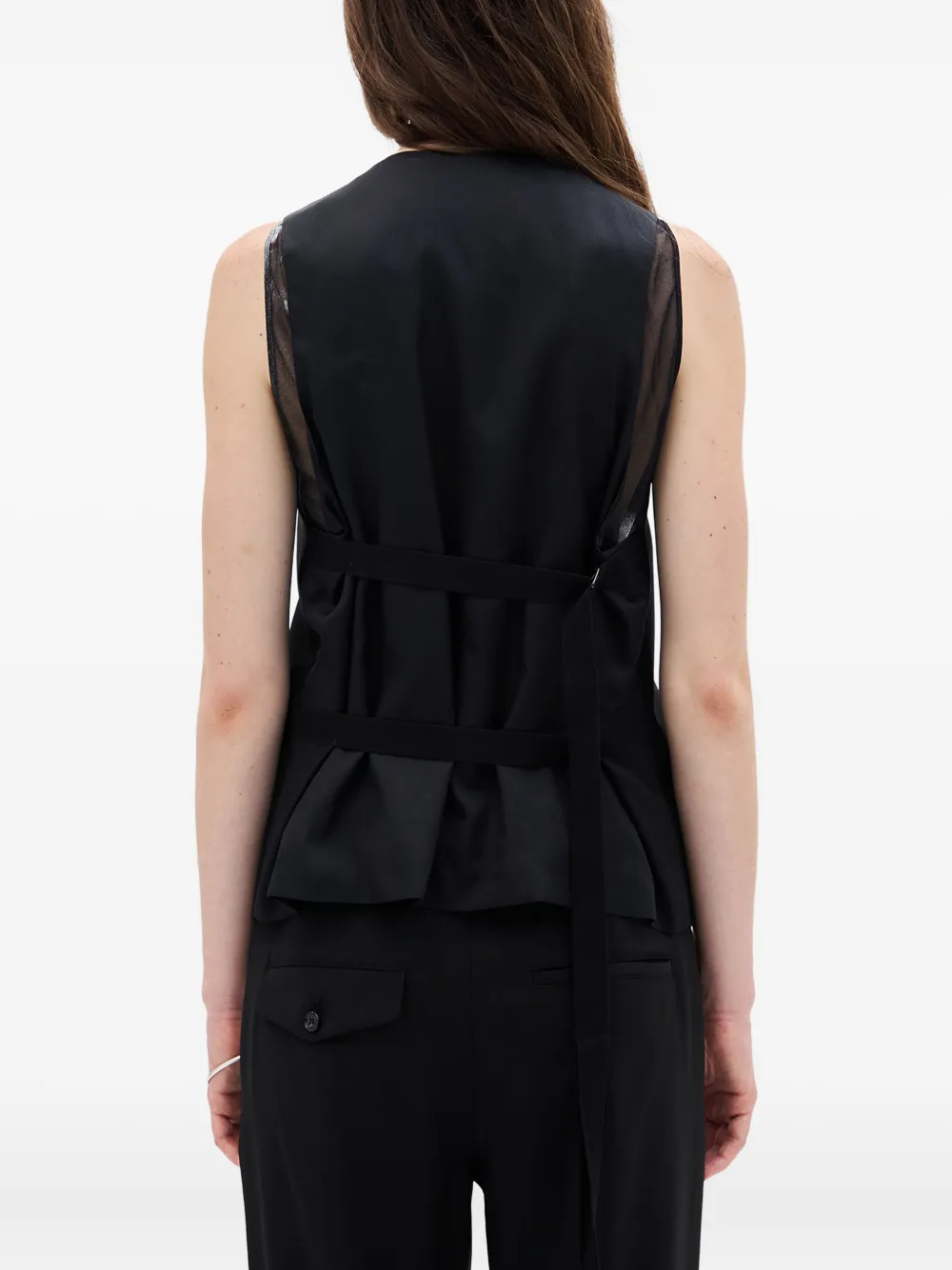 Ann Demeulemeester Charlotte Button-fastening Waistcoat In Black