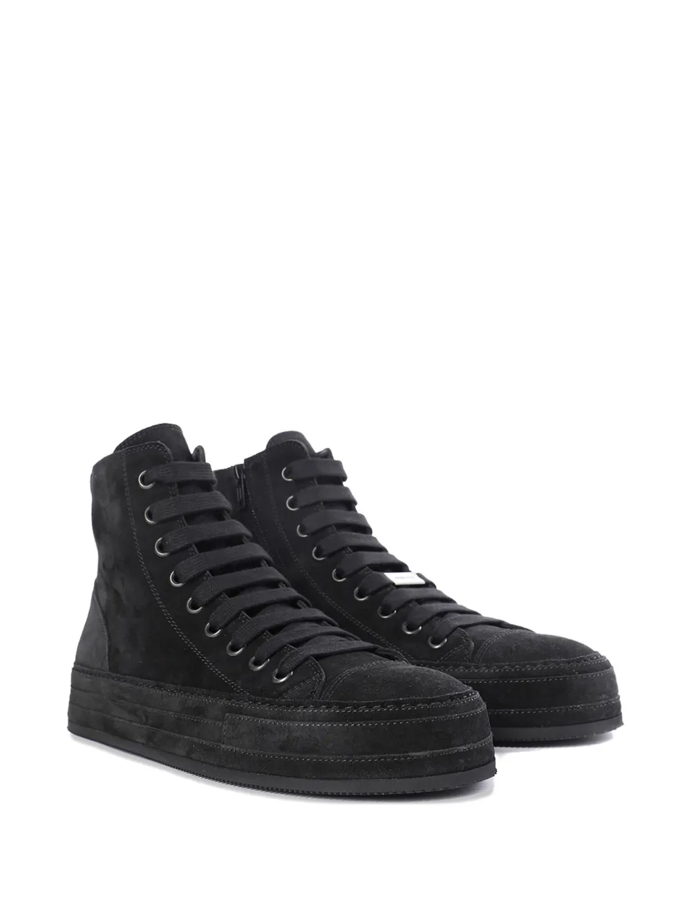 Ann Demeulemeester leather lace-up sneakers | Hi-Tops