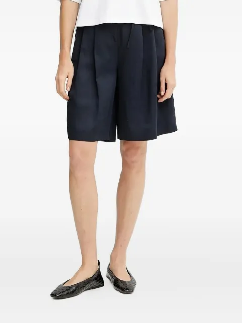 BOSS pleated belted shorts