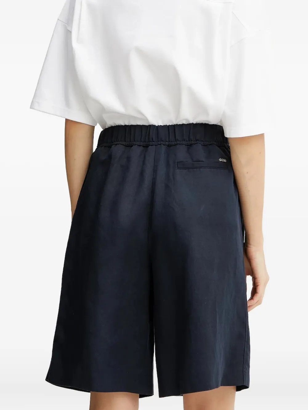 BOSS Geplooide shorts - Blauw