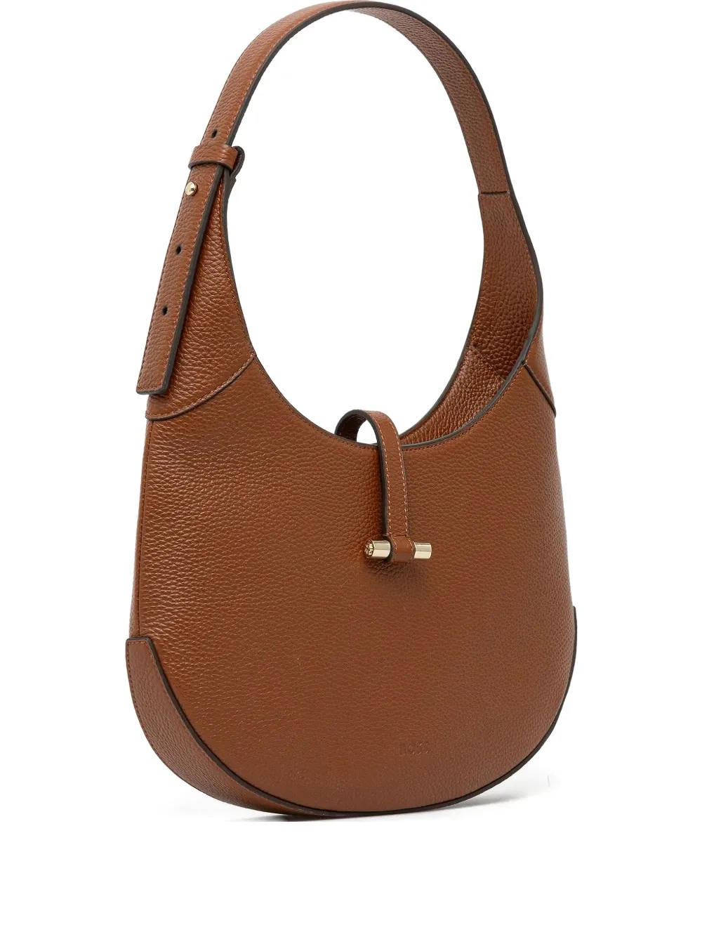 BOSS Leren shopper Bruin