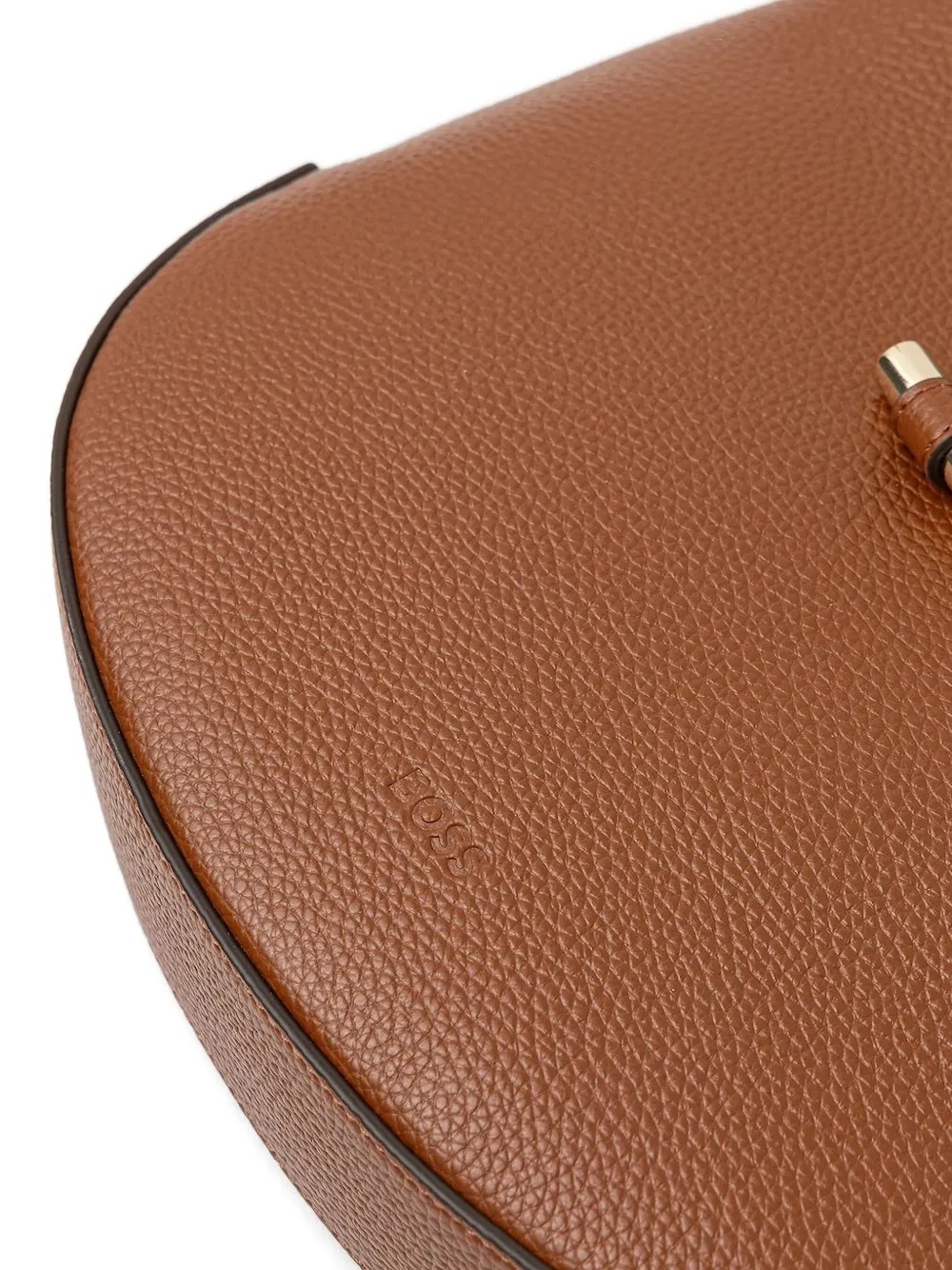 BOSS Leren shopper Bruin