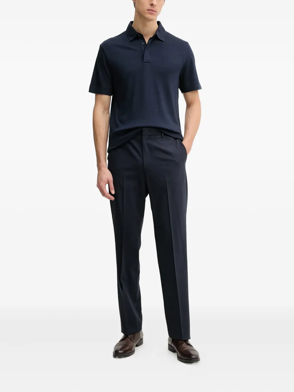 BOSS Poloshirt met korte mouwen Blauw