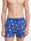 BOSS sea life-print swim shorts - Blue