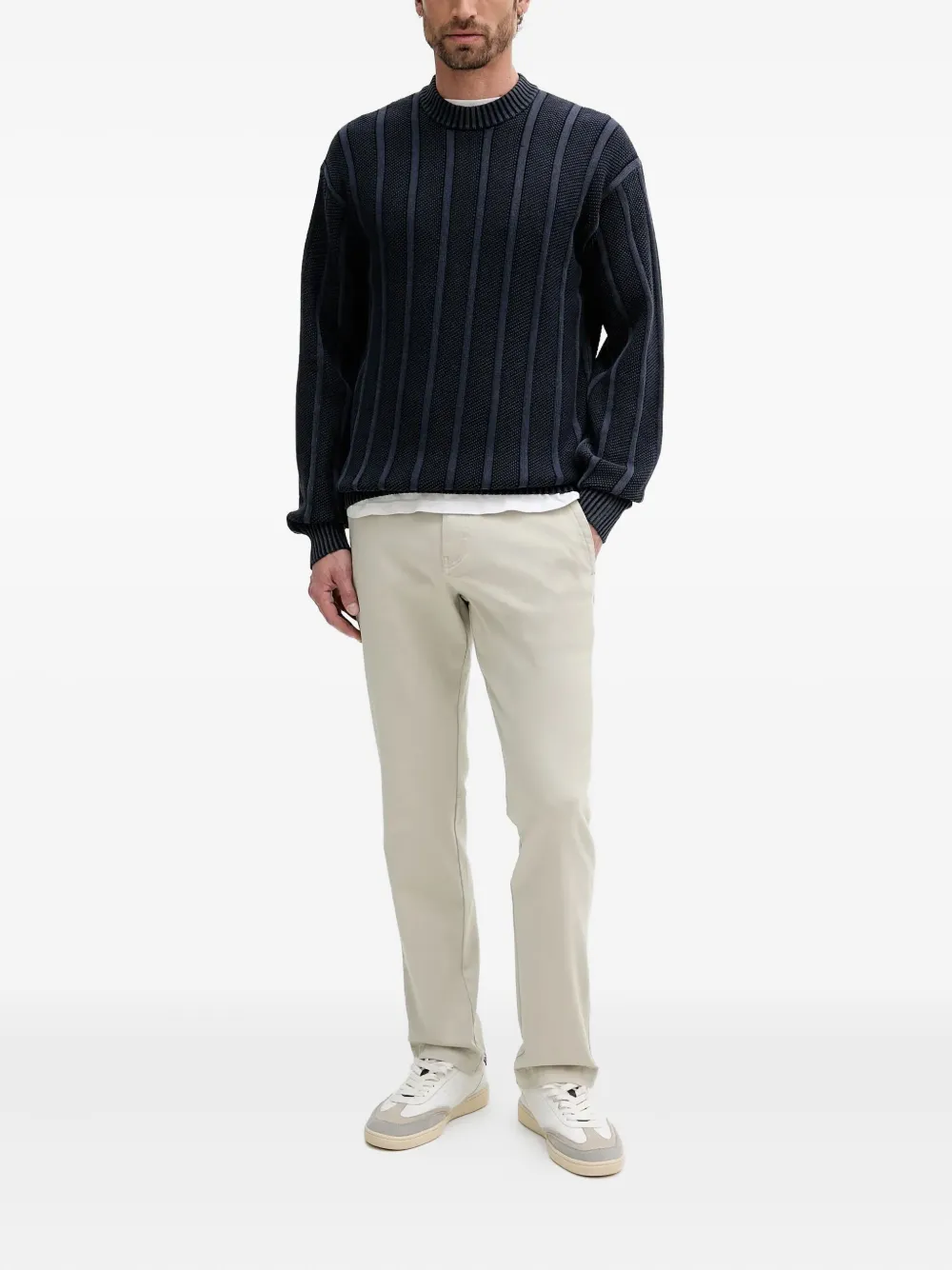BOSS ribbed crew-neck sweater | Knitted Sweaters | Image 2