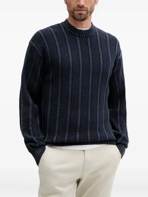 BOSS ribbed crew-neck sweater