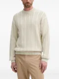 BOSS ribbed crew-neck sweater - Neutrals