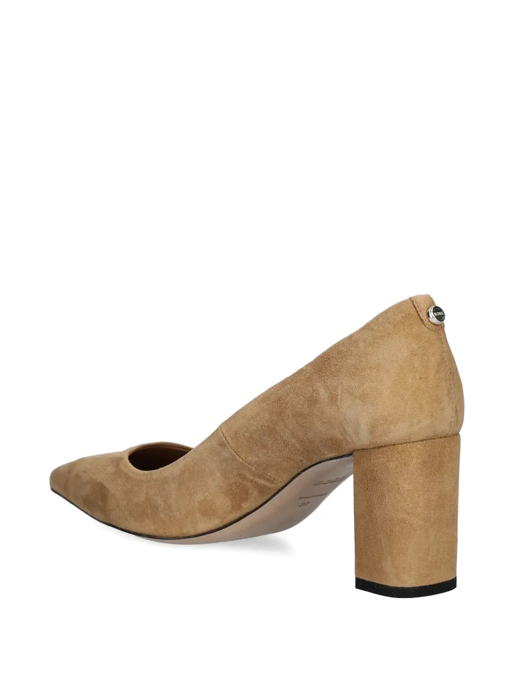 BOSS pointed-toe block-heel heeled pumps Neutrals
