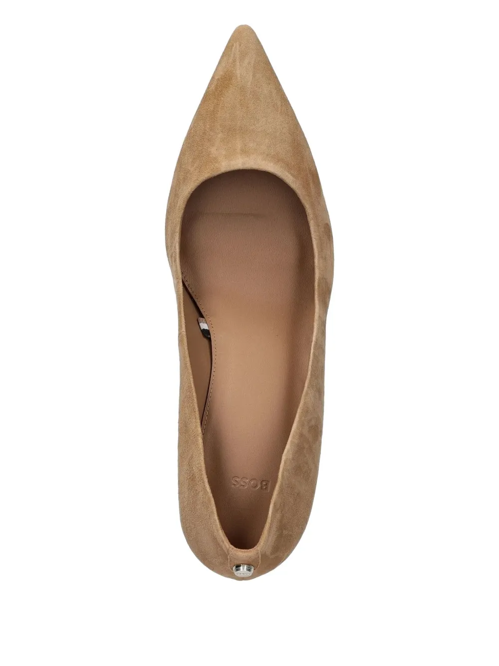 BOSS pointed-toe block-heel heeled pumps Neutrals