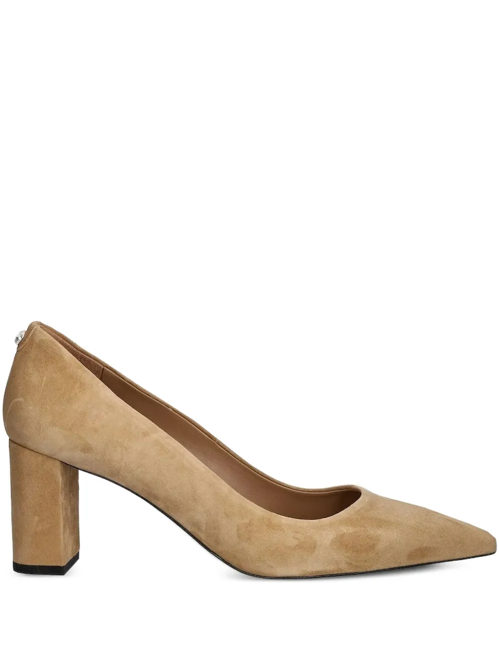 BOSS pointed-toe block-heel heeled pumps | Neutrals | Image 1