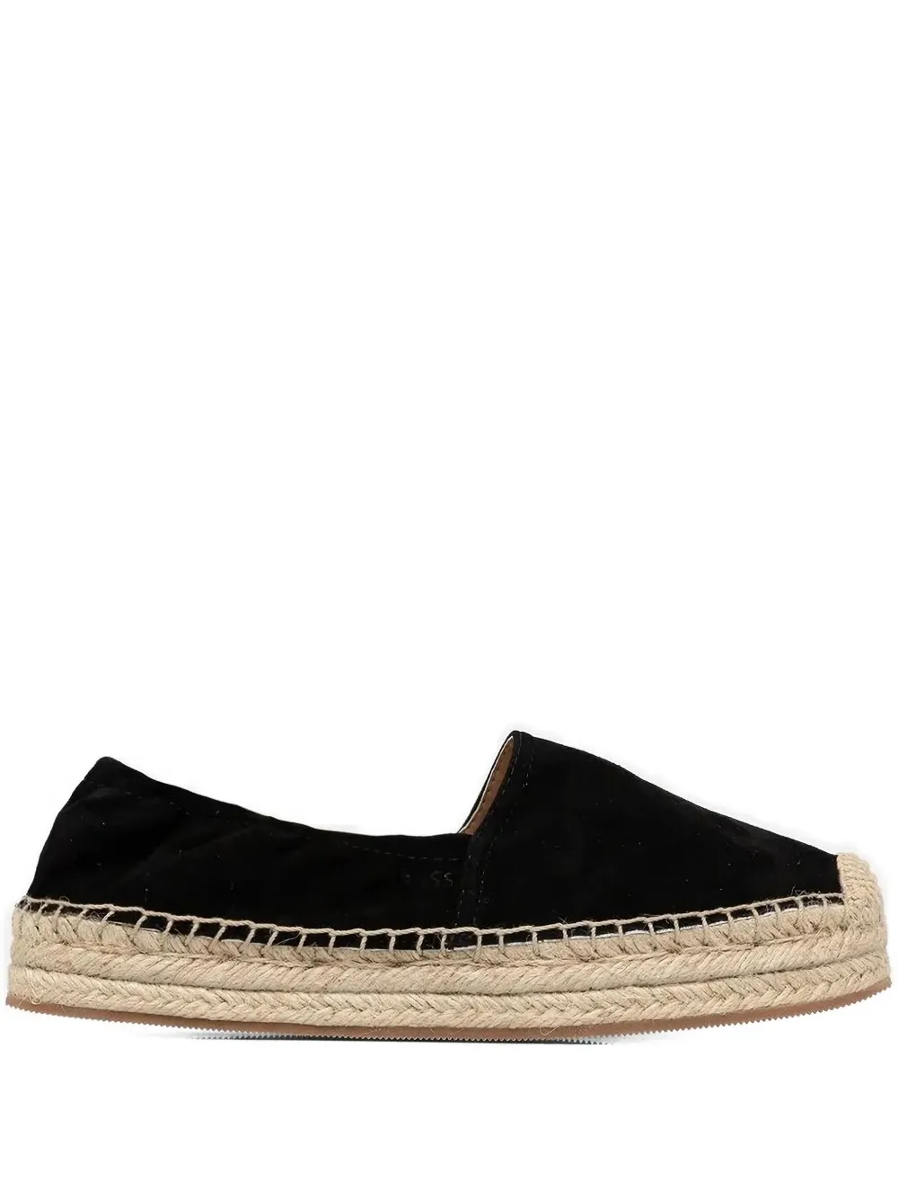 BOSS jute-platform espadrilles Black