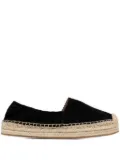 BOSS jute-platform espadrilles - Black