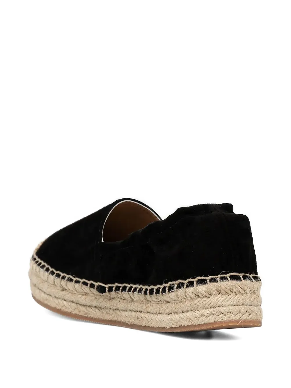 BOSS jute-platform espadrilles Black