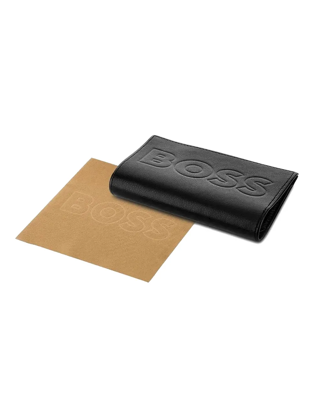 BOSS Zonnebril met vierkant montuur Zwart