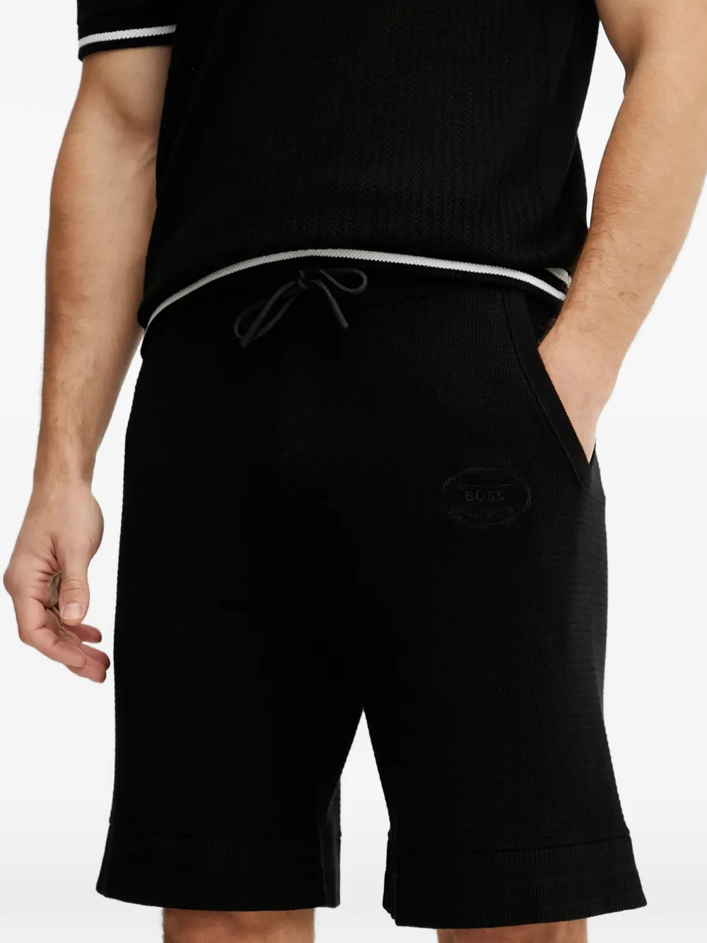 BOSS шорты с кулиской и логотипом | Спортивные шорты | Image 2