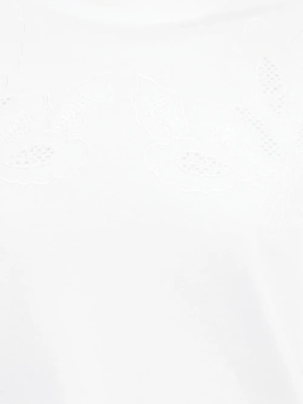 BOSS embroidered boxy T-shirt Wit