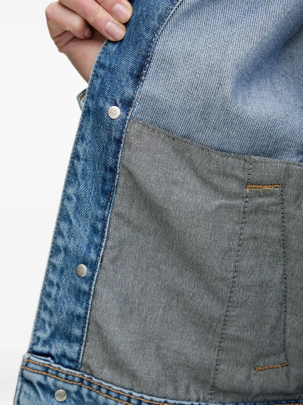 Hugo Boss Button-fastening Denim Jacket In Blue