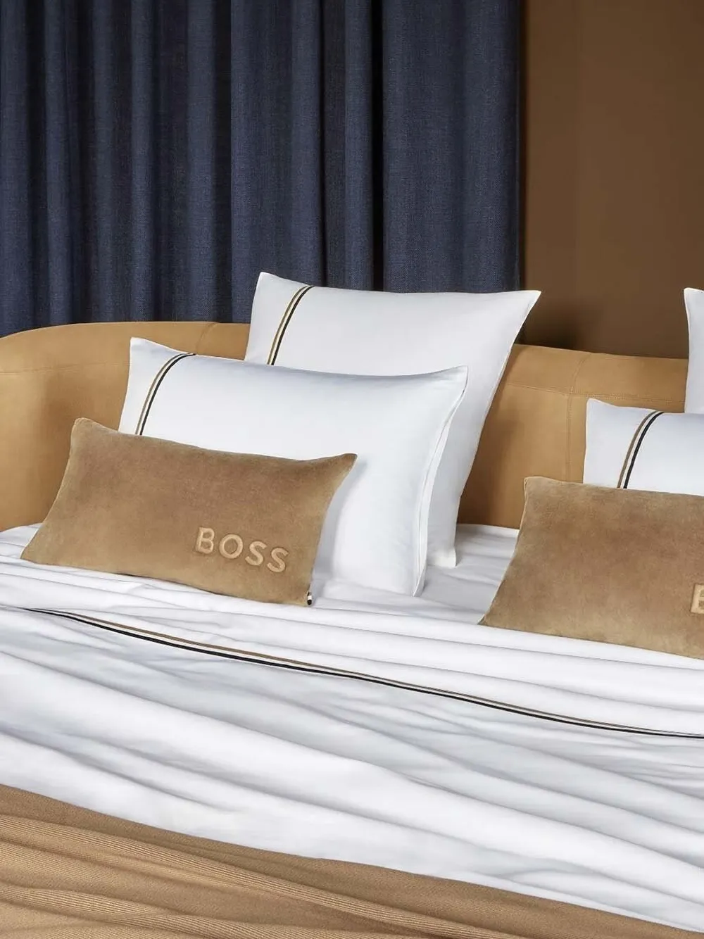 Hugo Boss B-linea Stripe-detail Bedding Set In White