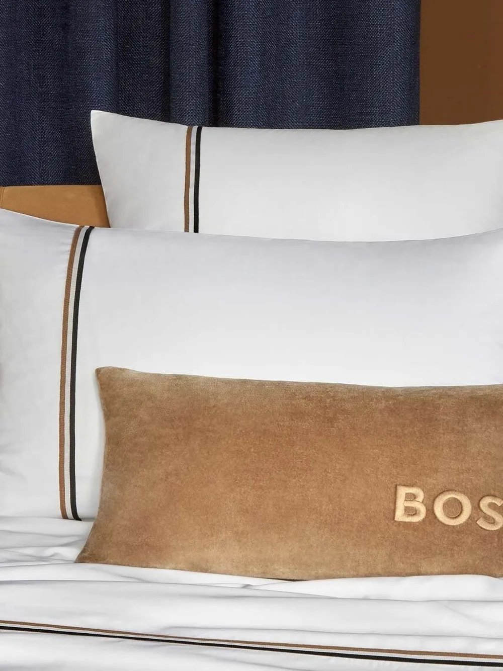 Hugo Boss B-linea Stripe-detail Bedding Set In White