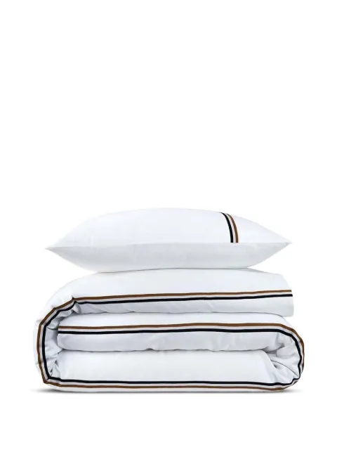 BOSS B-linea stripe-detail bedding set