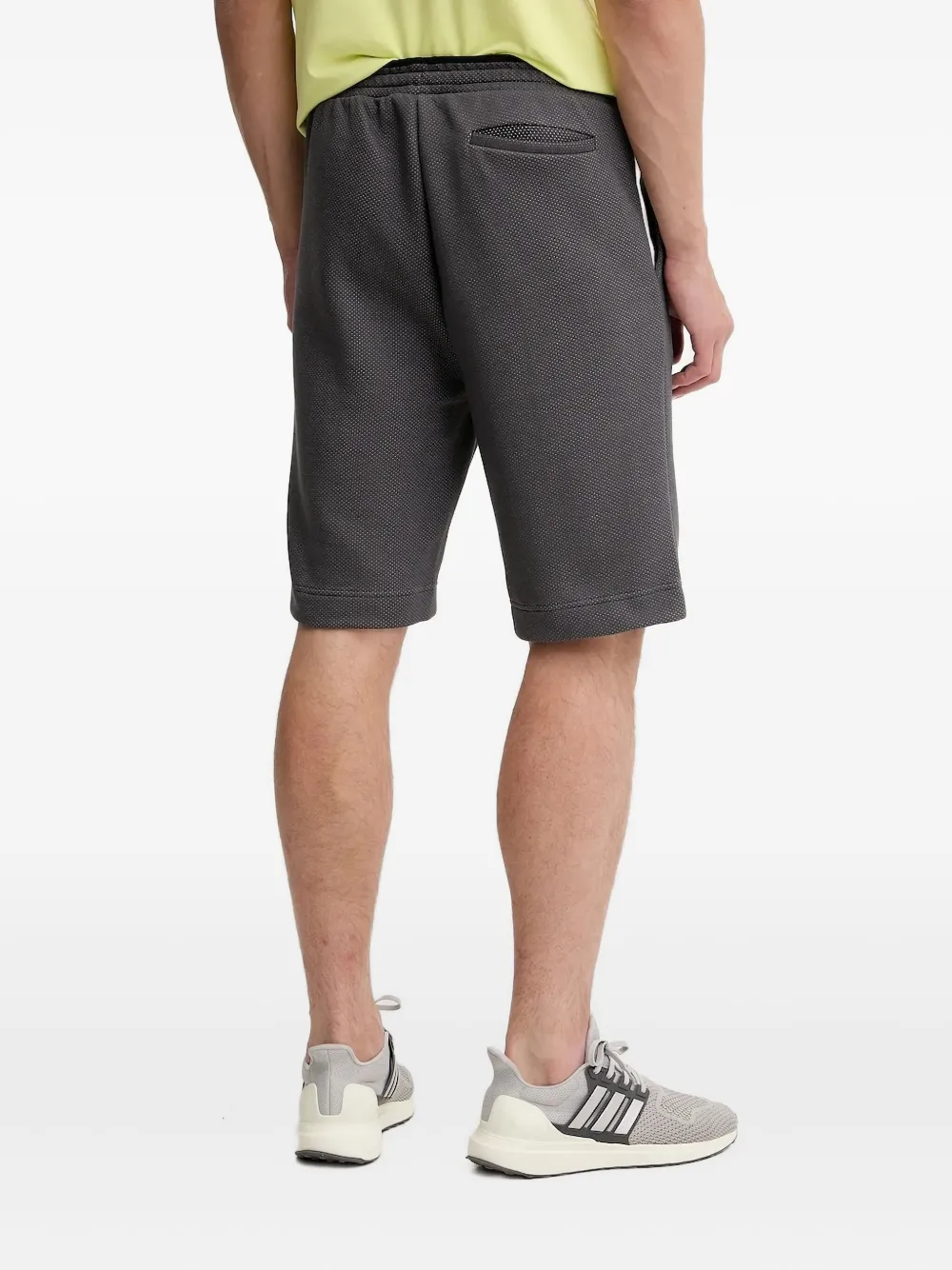 Hugo Boss Panelled Drawstring Shorts In Gray