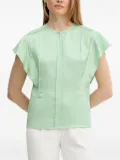 BOSS flutter-sleeve top - Green