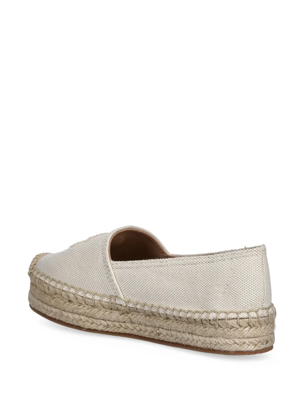 Hugo Boss Logo-embroidered Espadrilles In Neutral