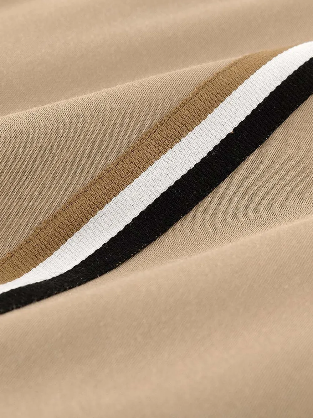 Hugo Boss Stripe-detail Bedding Set In Brown