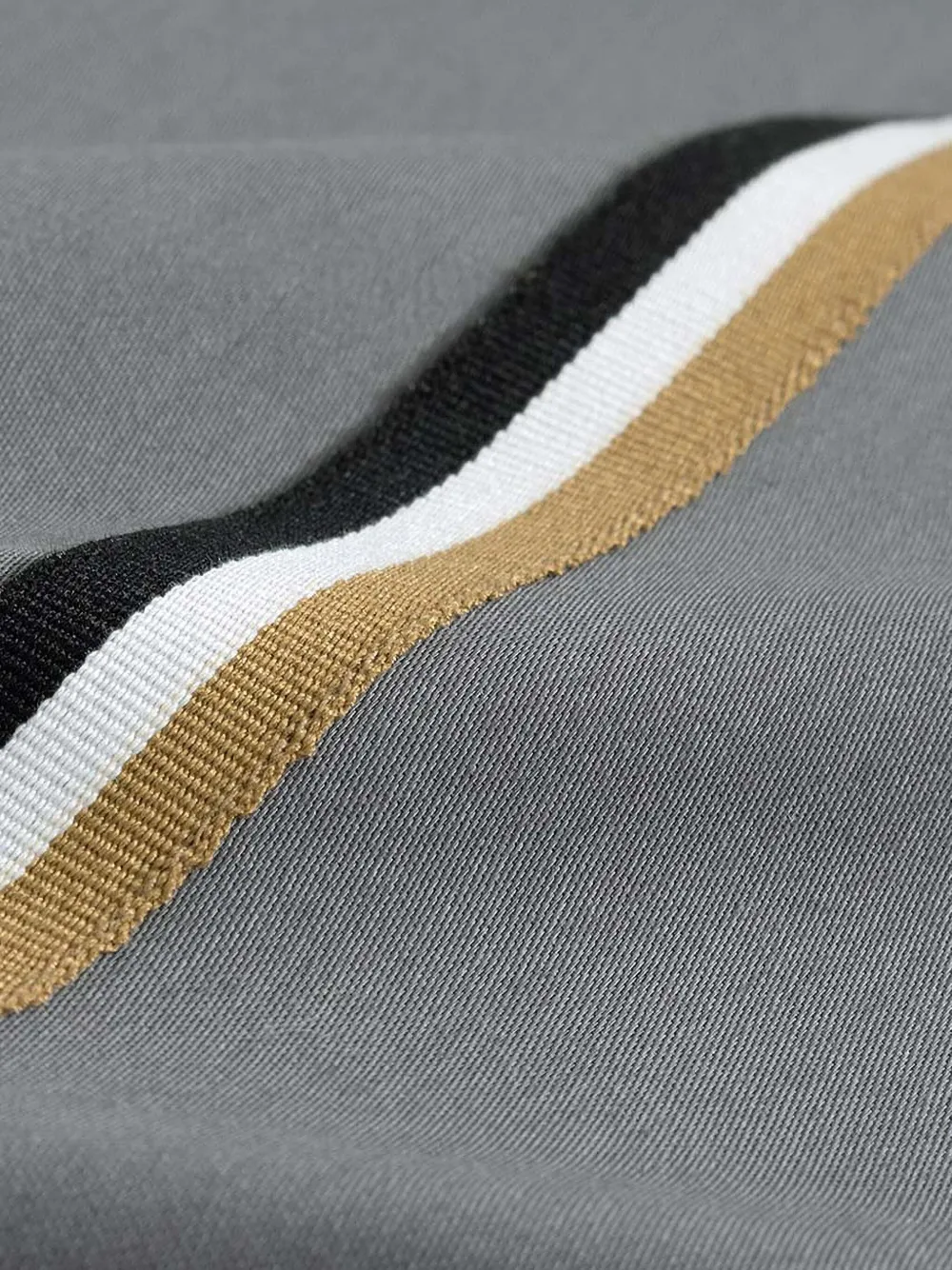 Hugo Boss Stripe-detail Duvet Cover In Black