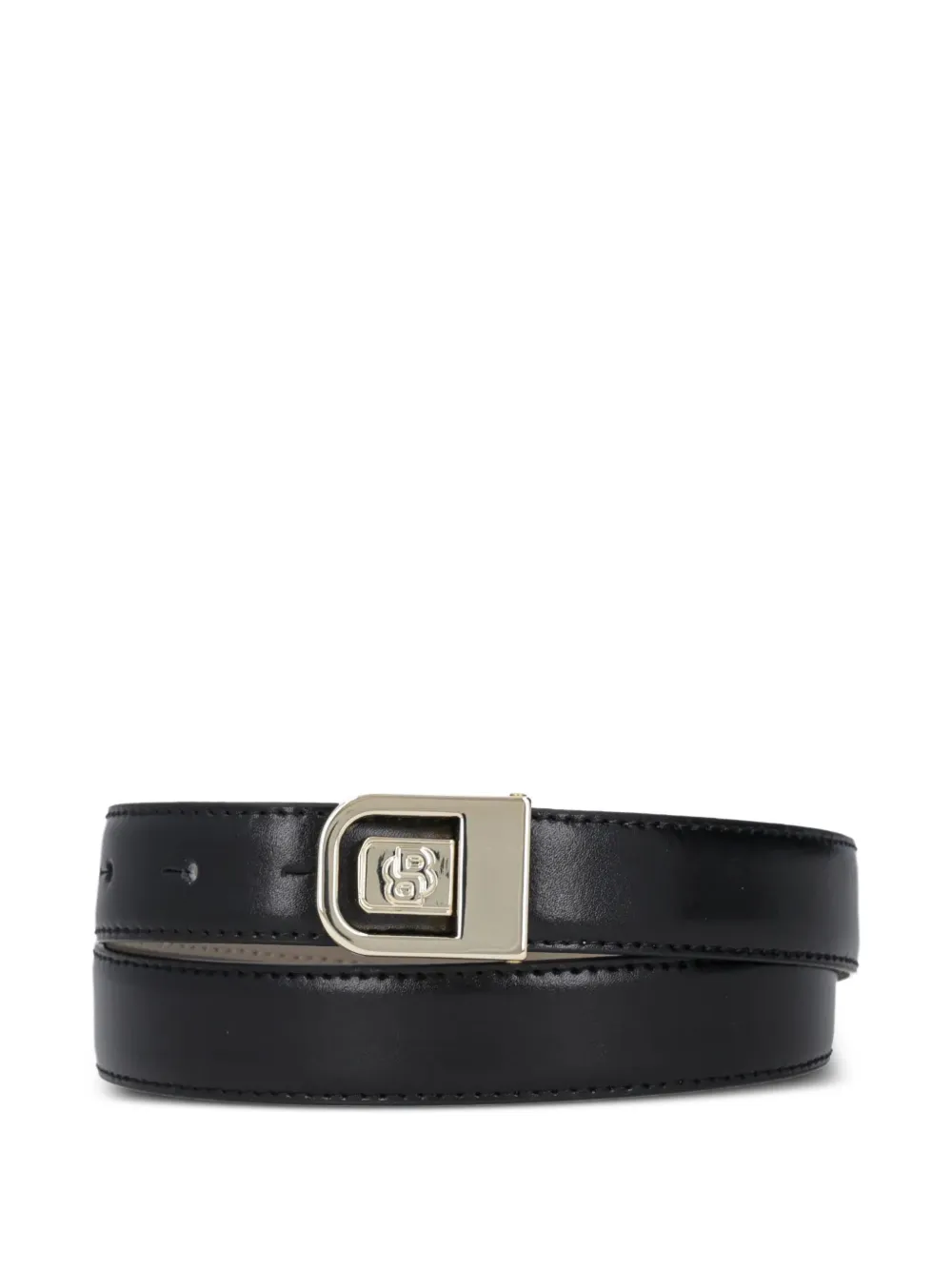 BOSS logo-plaque leather belt | Brown | Image 1