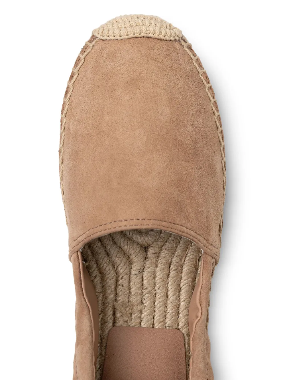 BOSS suede platform espadrilles Brown