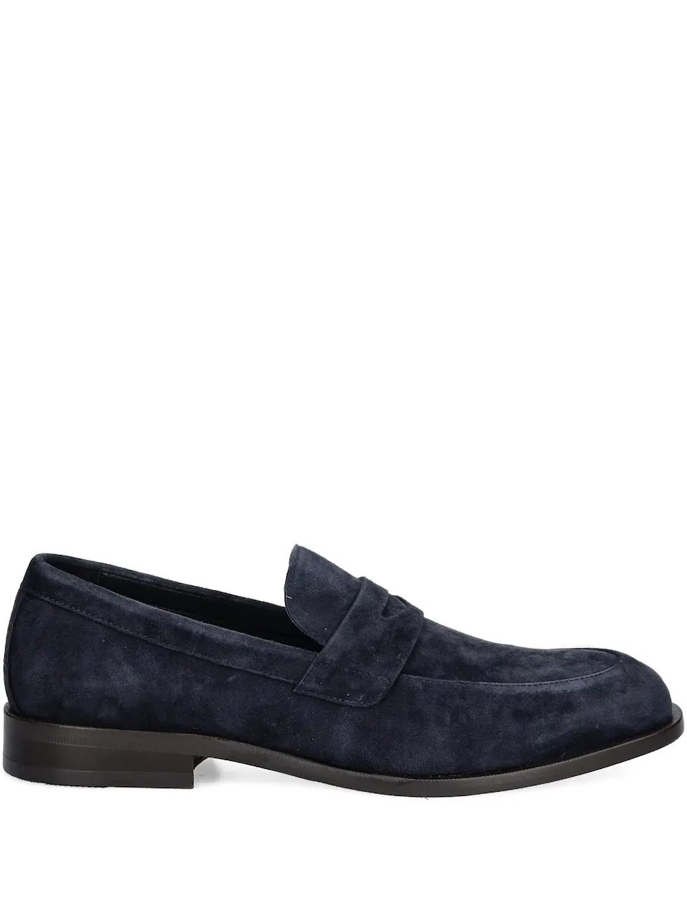 BOSS penny suede loafers Blue