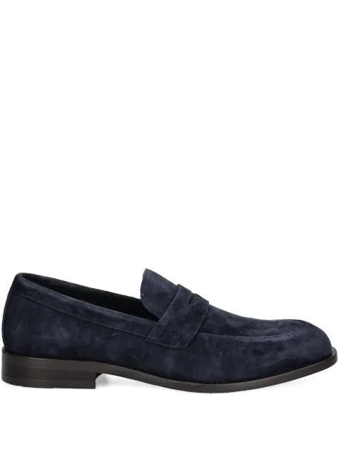 BOSS penny suede loafers