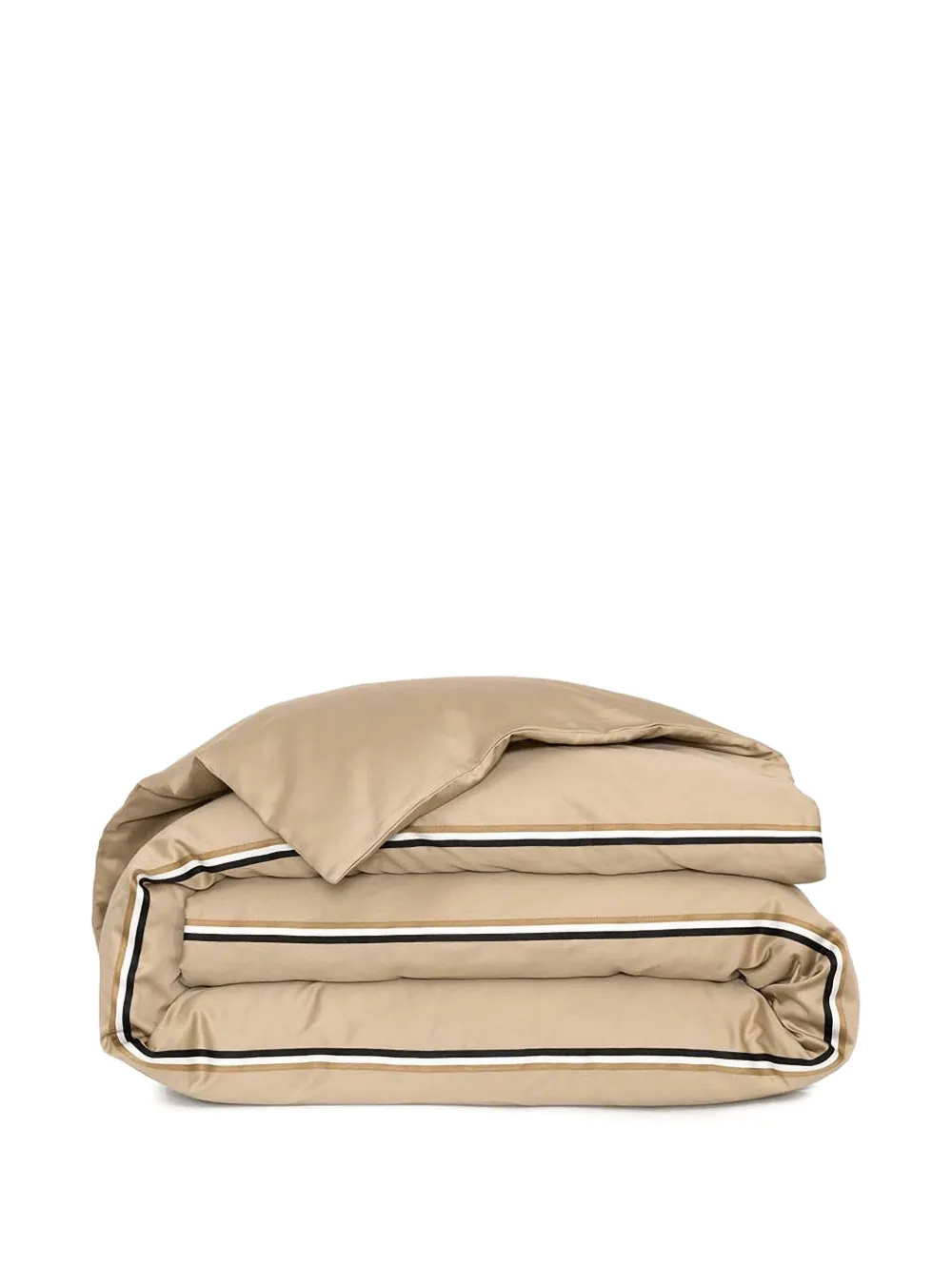 Hugo Boss Stripe-trimmed Cotton Duvet Cover In Multi