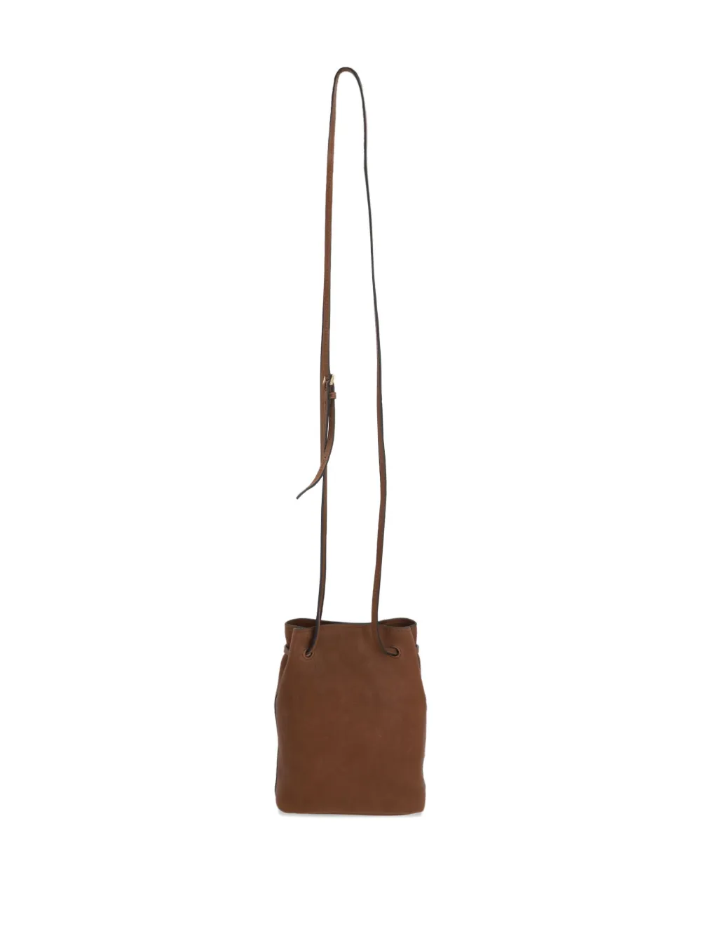 Miu Rovere crossbodytas met logo-reliëf Bruin